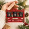 Picture of Personalized Pig Christmas Ornament, Custom Farm Name Ornament, Pig Lover Gift, Farmer Christmas Gift, Farmhouse Keepsake, 2026 Xmas Decor