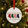 Picture of Personalized Family Stocking Christmas Ornament, Custom Stocking Name Ornament, Family Gift, 2026 Holiday Keepsake, Christmas Tree Decor