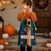 Picture of Personalized Trick or Treat Bag for Kids, Custom Name Ghost Halloween Candy Bag, Retro Halloween Tote, Boys Girls Treat Sack Halloween