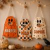Picture of Personalized Trick or Treat Bag for Kids, Custom Name Ghost Halloween Candy Bag, Halloween Tote, Toddler Trick or Treat Sack Halloween 2026