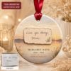 Picture of Personalized Handwriting Memorial Ornament, Custom Handwritten Note Gift, 2 Layer Ceramic Acrylic Keepsake, Sympathy Christmas Ornament 2026