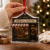 Picture of Personalized Coffee Shop Ornament, Custom Cafe Name Christmas Ornament, Acrylic Storefront Keepsake, Coffee Lover Gift, Small Business 2026