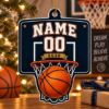 Picture of Personalized Basketball Ornament, Custom Name Number Player Gift, Basketball Christmas Keepsake, Sports Team Gift, Christmas Decor 2026