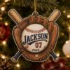 Picture of Personalized Baseball Ornament, Custom Name & Number Baseball Gift, Player Christmas Keepsake, Little League Team Gift, Sports Ornament 2026