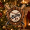 Picture of Personalized Baseball Ornament, Custom Name & Number Baseball Gift, Player Christmas Keepsake, Little League Team Gift, Sports Ornament 2026
