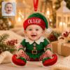 Picture of Personalized Baby Elf Ornament, Custom Baby Photo Christmas Gift, Baby First Christmas Keepsake, Kids Name Acrylic Ornament, Xmas Decor 2026