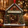 Picture of Personalized Bookstore Christmas Ornament, Custom Shop Name Acrylic Ornament, Book Lover Gift, Small Business Owner Keepsake, Christmas 2026
