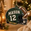 Picture of Personalized Football Ornament, Custom Name Number Player Gift, Football Helmet Christmas Keepsake, Sports Team Gift, Christmas Decor 2026