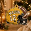 Picture of Personalized Football Ornament, Custom Name Number Player Gift, Football Helmet Christmas Keepsake, Sports Team Gift, Christmas Decor 2026