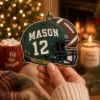 Picture of Personalized Football Ornament, Custom Name Number Player Gift, Football Helmet Christmas Keepsake, Sports Team Gift, Christmas Decor 2026
