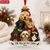 Picture of Personalized Pet Family Ornament, Custom Dog Cat Names Christmas Gift, 2D Flat Ornament, Multi Pet Lover Keepsake, Pet Crew Christmas 2026