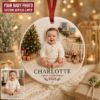 Picture of Personalized Baby First Christmas Ornament, Custom Baby Photo 2 Layer Ornament, 2026 Newborn Keepsake, Baby Christmas Gift for New Parents