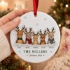 Picture of Personalized Family Deer Christmas Ornament, Custom Reindeer 2 Layer Ceramic Acrylic Ornament, Christmas Gift for Parents, Christmas 2026