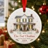Picture of Personalized New Home Christmas Ornament, First Christmas In Our New Home Gift, Custom House Ceramic Acrylic Ornament, Family Keepsake 2026