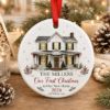 Picture of Personalized New Home Christmas Ornament, First Christmas In Our New Home Gift, Custom House Ceramic Acrylic Ornament, Family Keepsake 2026