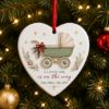 Picture of Pregnancy Announcement Ornament, Baby On The Way Christmas Gift, Custom Baby Shower Keepsake, New Baby Heart Ceramic Acrylic Ornament 2026