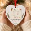 Picture of Personalized Pregnancy Announcement Ornament, Baby Due Date Calendar Christmas Ornament, Custom Baby Reveal Ceramic Acrylic Keepsake 2026