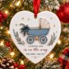 Picture of Personalized Pregnancy Announcement Ornament, Baby Boy Stroller 2 Layer Ceramic Acrylic Keepsake, Baby Coming 2027, Expecting Parents Gift