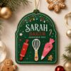 Picture of Personalized Baker Christmas Ornament, Custom Name Baking Ornament, Rolling Pin Whisk Bakery Gift, Pastry Chef Keepsake, Christmas 2026