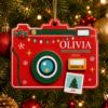 Picture of Personalized Photographer Christmas Ornament, Custom Name Camera Wood Ornament, Photography Custom Gift, Photographer Christmas Keepsake