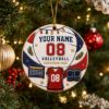 Picture of Custom Volleyball Player Christmas Ornament, Personalized Name Jersey Number Gift, Volleyball Team Keepsake for Girls, Christmas Gift 2026