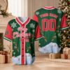 Picture of Personalized Christmas Baseball Jersey, Custom Merry Christmas Shirt, Holiday Team Uniform, Family Matching Xmas Gift, Festive Baseball Top