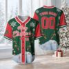 Picture of Personalized Christmas Baseball Jersey, Custom Merry Christmas Shirt, Holiday Team Uniform, Family Matching Xmas Gift, Festive Baseball Top