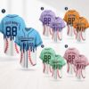 Picture of Custom Christmas Baseball Jersey, Personalized Holiday Drip Baseball Shirt, Winter Snow Baseball Uniform, Family Matching Xmas Gift Apparel