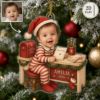Picture of Personalized Baby Christmas Ornament, Custom Baby Photo Acrylic Ornament, Santa Letter Keepsake Gift, Baby First Christmas Gift 2026