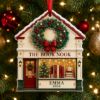 Picture of Personalized Book Lover Christmas Ornament, Custom Name Bookstore Ornament, Reader Gift, Bookworm Gift, Christmas Reading Decor