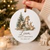 Picture of Baby’s First Christmas Ornament, Personalized Baby Name Ornament, Rocking Horse Christmas Keepsake, Newborn Gift, First Xmas 2026