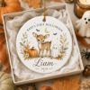 Picture of Baby’s First Halloween Ornament, Personalized Baby Name Deer Ornament, Cute Ghost Pumpkin Keepsake Gift, Newborn Halloween 2026