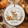Picture of Baby’s First Halloween Ornament, Personalized Baby Name Deer Ornament, Cute Ghost Pumpkin Keepsake Gift, Newborn Halloween 2026