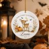 Picture of Baby’s First Halloween Ornament, Personalized Baby Name Deer Ornament, Cute Ghost Pumpkin Keepsake Gift, Newborn Halloween 2026