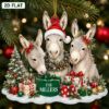 Picture of Personalized Donkey Family Christmas Ornament, Custom Farm Animal Acrylic Ornament, Donkey Lover Gift, Family Holiday Keepsake Decor 2026