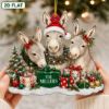 Picture of Personalized Donkey Family Christmas Ornament, Custom Farm Animal Acrylic Ornament, Donkey Lover Gift, Family Holiday Keepsake Decor 2026