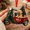 Picture of Personalized Dog Christmas Ornament, Custom Pet Car Acrylic Ornament, Puppy Holiday Gift, Dog Lover Keepsake, Pet Memorial Christmas Decor