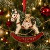 Picture of Personalized Rocking Horse Christmas Ornament, Custom Baby Acrylic Ornament, Nursery Keepsake Gift, First Christmas Memory Decor 2026