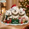 Picture of Personalized Samoyed Christmas Ornament, Custom Samoyed Family Ornament, Samoyed Dog Christmas Decor,Samoyed Lover Gift, Pet Family Keepsake