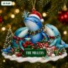 Picture of Personalized Whale Family Christmas Ornament, Custom Ocean Animal Acrylic Ornament, Marine Lover Gift, Coastal Holiday Keepsake Decor 2026