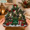 Picture of Personalized Hummingbird Christmas Ornament, Custom Hummingbird Acrylic Ornament, Bird Lover Gift, Nature Garden Keepsake, Holiday Decor