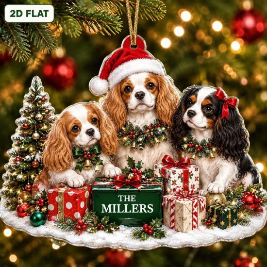 Picture of Personalized Cavalier King Charles Spaniel Christmas Ornament, Custom CKCS Dog Acrylic Ornament, Dog Lover Gift, Pet Family Keepsake 2026
