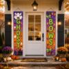 Picture of Ghost Bows Halloween Home Decor Banners, Front Door Hanging Signs, Spooky Porch Decoration, Fall Seasonal Outdoor Decor,Party Entrance Decor