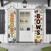 Picture of Ghost Bows Halloween Home Decor Banners, Front Door Hanging Signs, Spooky Porch Decoration, Fall Seasonal Outdoor Decor,Party Entrance Decor