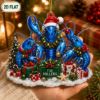 Picture of Personalized Lobster Christmas Ornament, Custom Blue Lobster Family Ornament, Coastal Ocean Lover Gift, Seafood Christmas Holiday Keepsake
