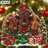 Picture of Personalized Bison Christmas Ornament, Custom American Buffalo Family Ornament, Wildlife Lover Gift, Rustic Christmas Holiday Keepsake Decor