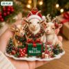 Picture of Personalized Goat Christmas Ornament, Custom Nigerian Dwarf Goat Family Ornament, Farm Animal Lover Gift, Rustic Xmas Holiday Keepsake Decor