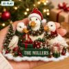 Picture of Personalized Duck Christmas Ornament, Custom Duck Family Ornament, Mallard Duck Gift, Farm Animal Holiday Keepsake, Christmas Tree Decor