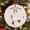 Picture of Personalized Goose Mode 2 Layer Ceramic Ornament, Custom Name Funny Christmas Keepsake, Cute Goose Lover Unique Holiday Gift for Her 2026