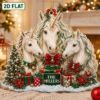 Picture of Personalized Unicorn Christmas Ornament, Custom Unicorn Family Keepsake, Unicorns Holiday Gift, Fantasy Lover Decor, Magical Christmas Gift